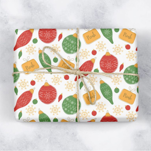 christmas wrapping paper graphic design for the handmade christmas company